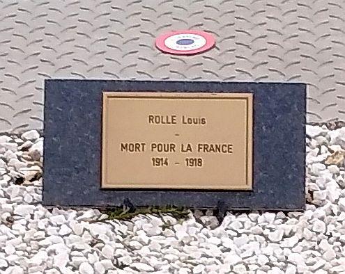 ROLLE Louis Plaque Tombe 2020